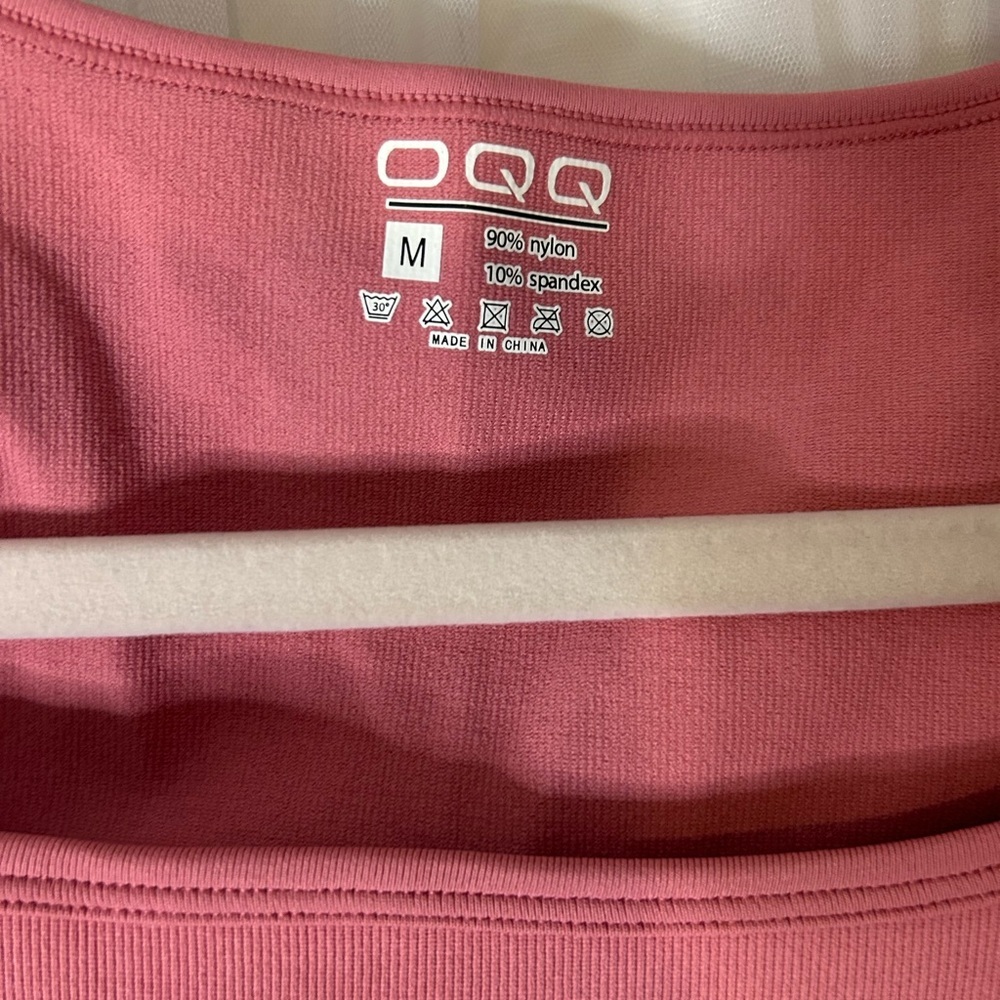 NWOT OQQ Women's Mauve Long Sleeve Bodysuit - Picture 2 of 5